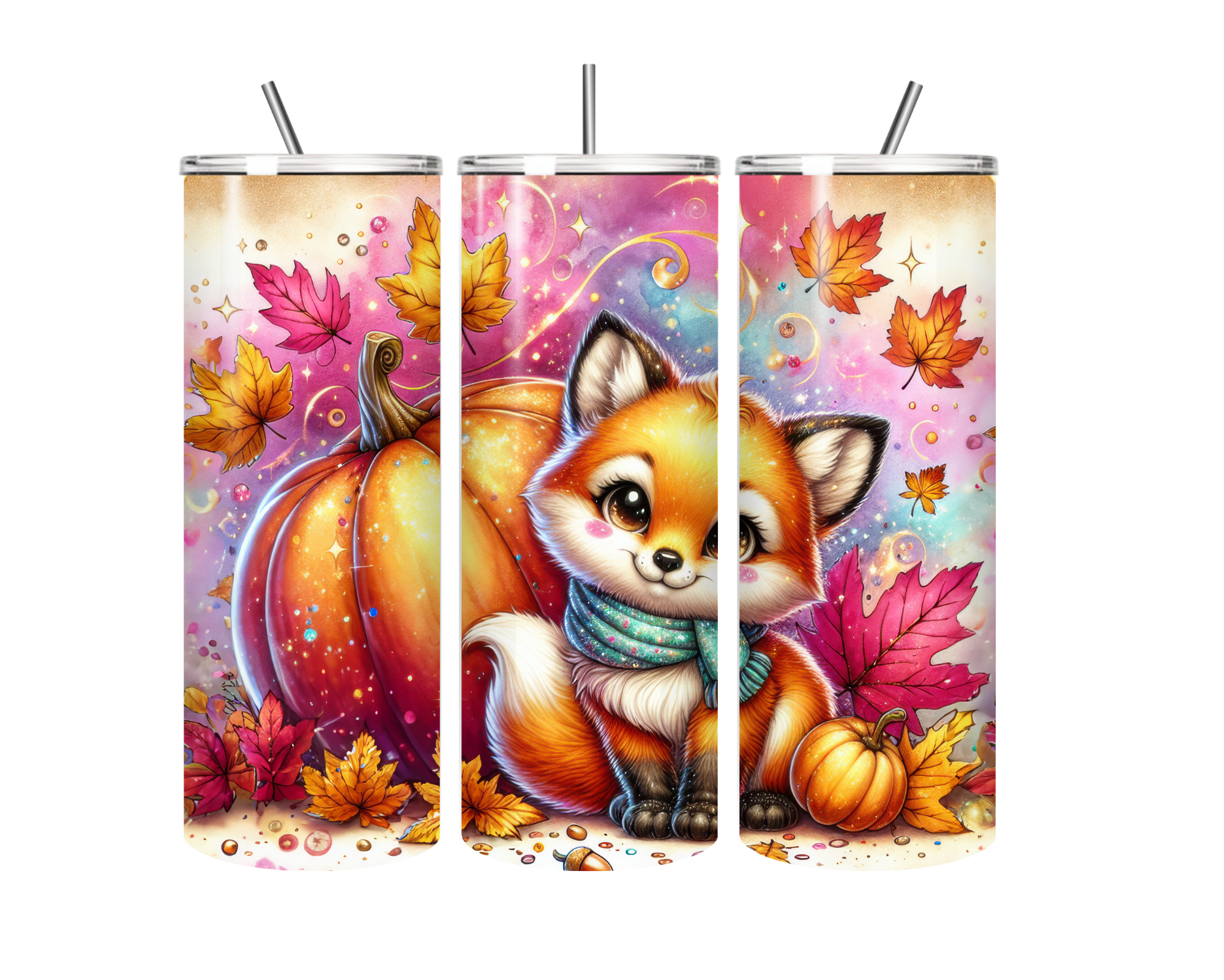 Fall Tumbler with Fox