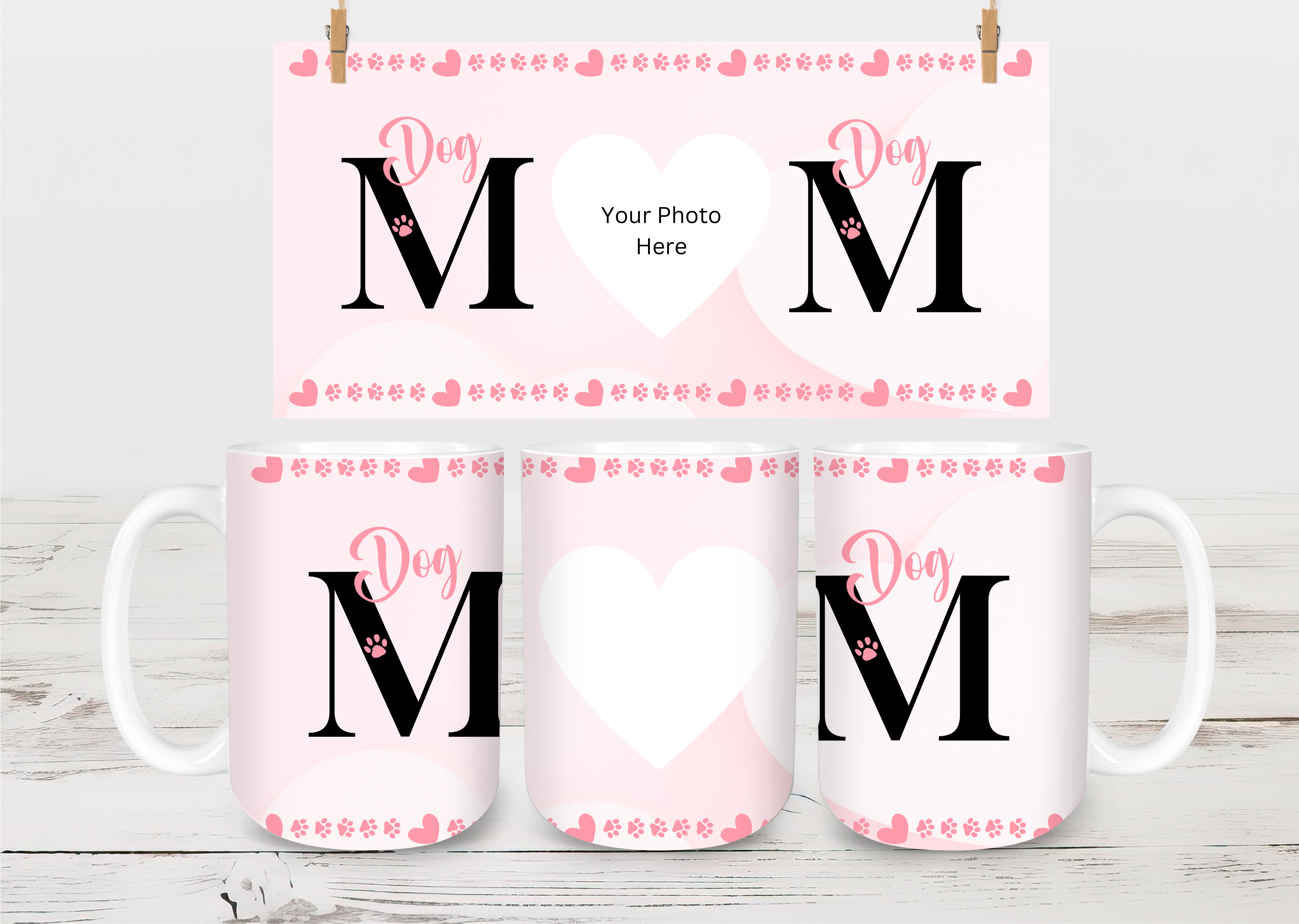 Personalized Dog Mom 15oz Mug - Add 1 Photo!