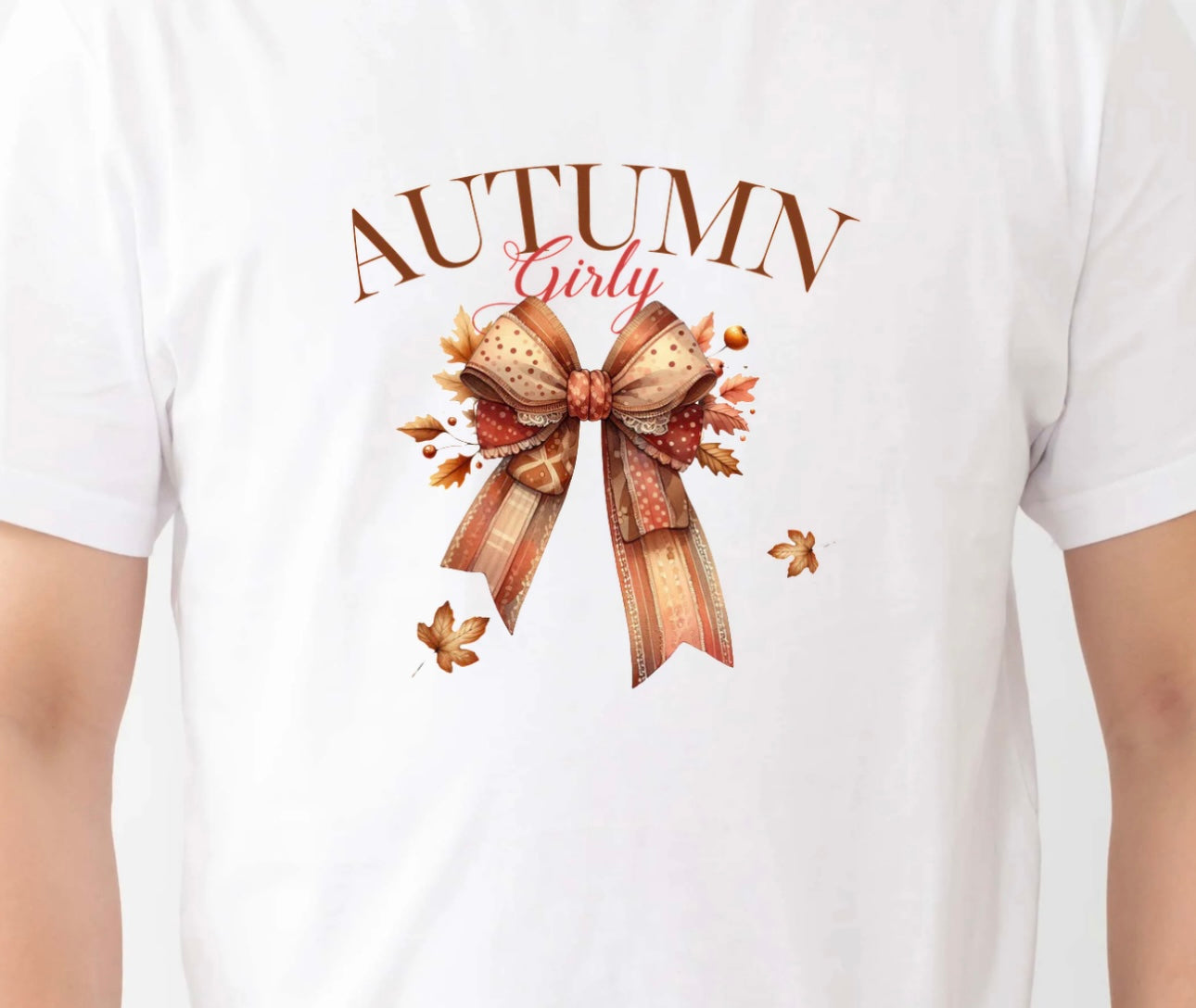 Autumn Girly Big Bow Fall T-Shirt